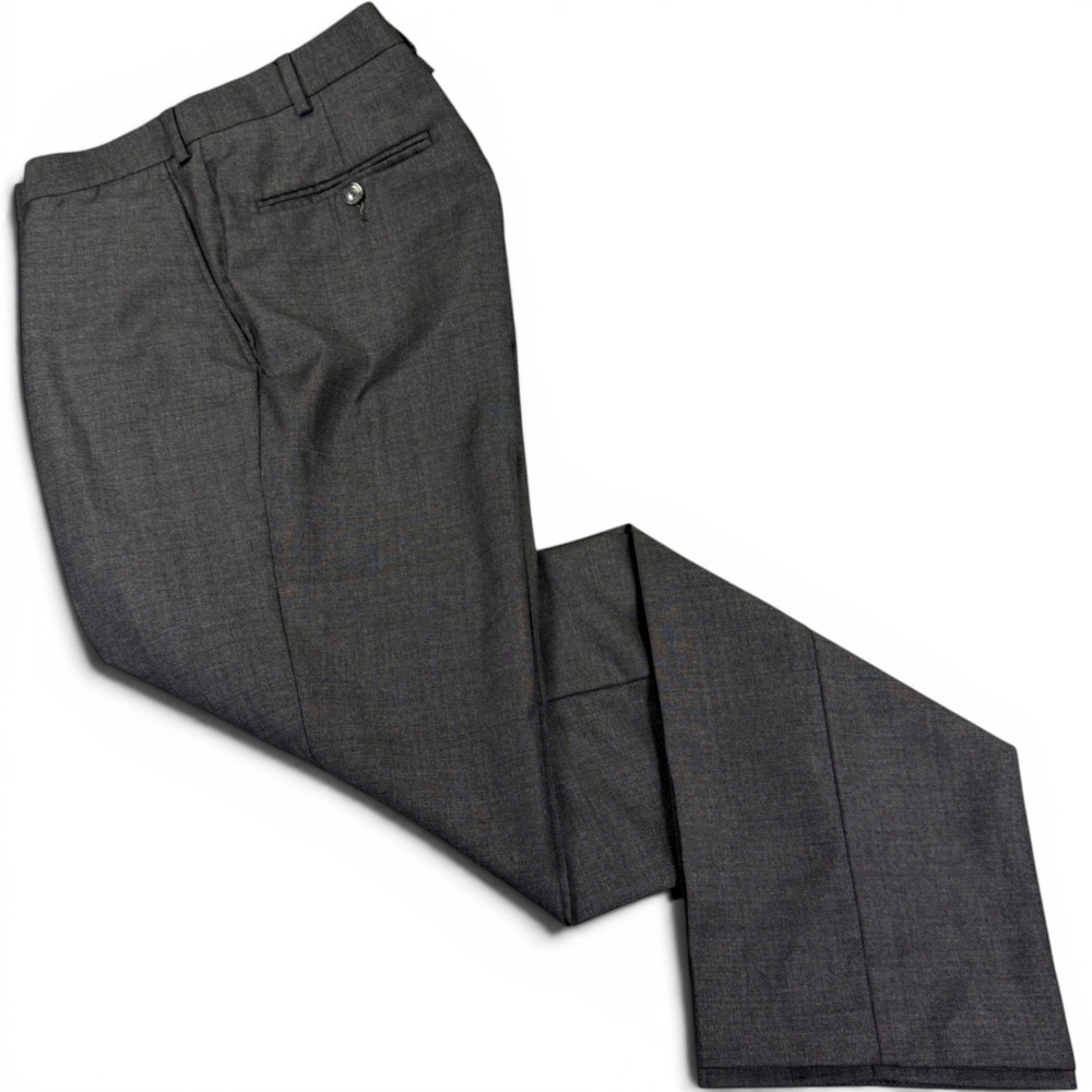 Suitsupply Vitale Barberis Canonico Trousers Mens 34x32 Grey Super 110 Wool Pant